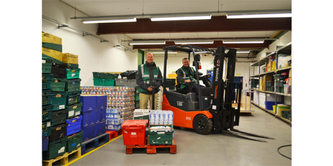 Toyota’s forklift donation will help foodbank to feed more families in need